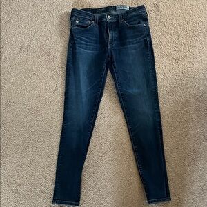 AG the Legging Ankle super skinny ankle Classic Blue Women's Jeans, size 29R